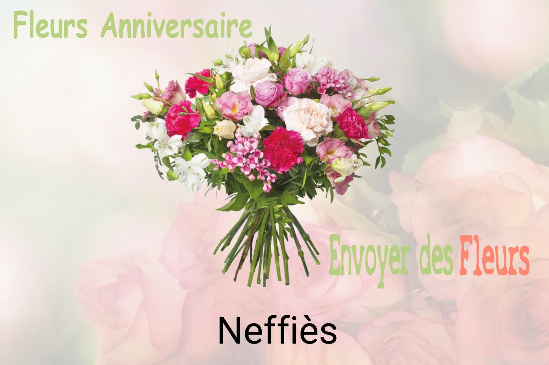 Bouquet de fleurs d’anniversaire livré à Neffiès