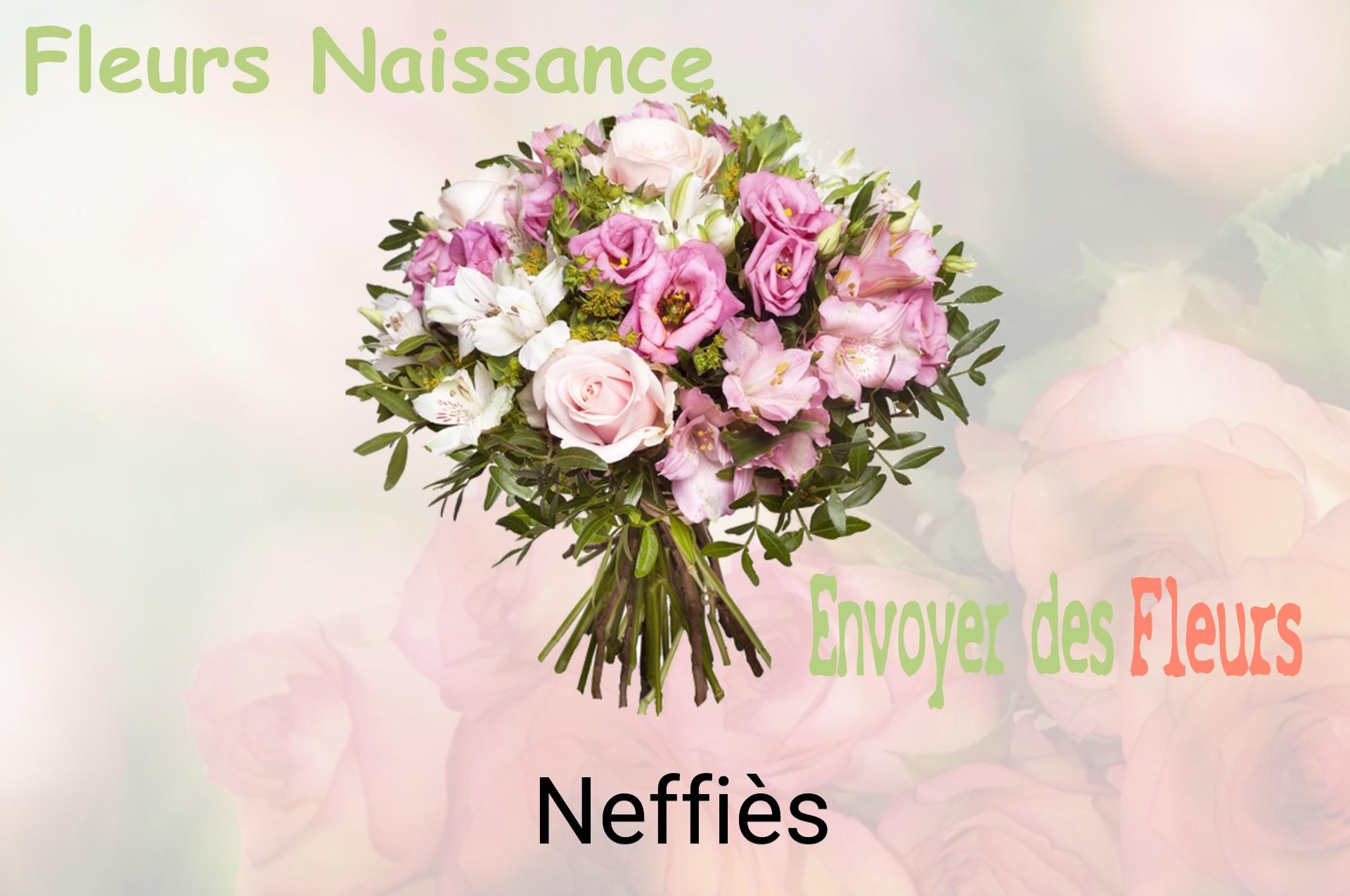 Bouquet de fleurs de naissance livré à Neffiès